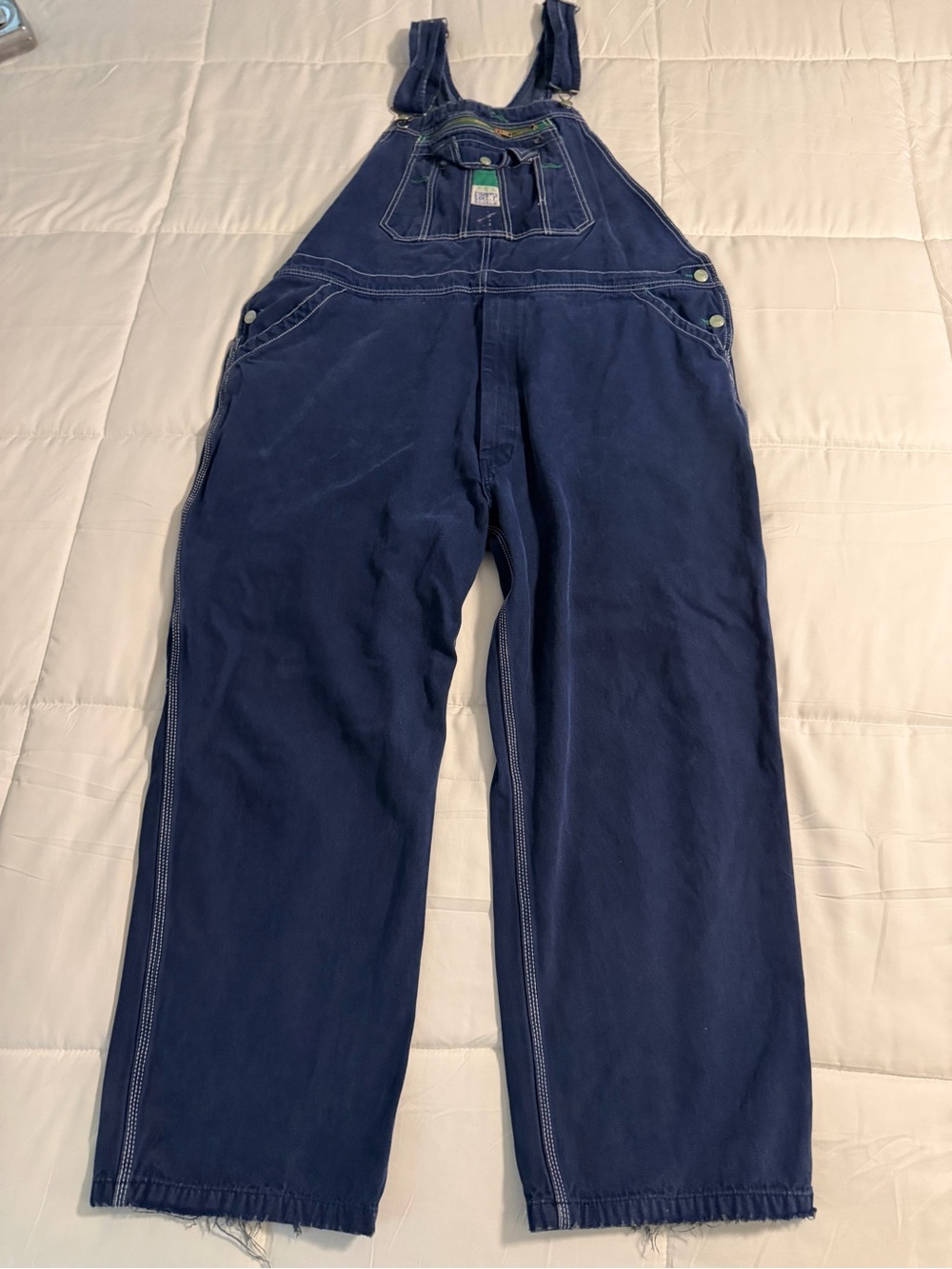 liberty Navy Blue Relaxed Men's Overalls